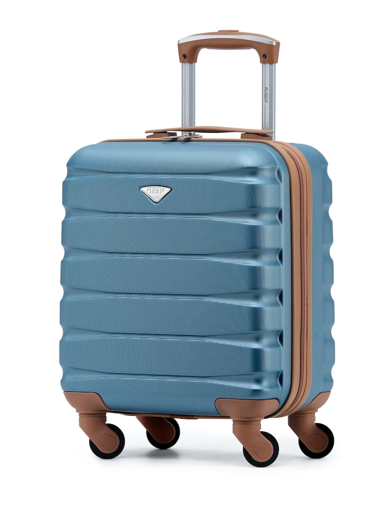 Maleta Rígida de Equipaje de Mano de Cabina bajo el Asiento EasyJet de 4 Ruedas ABS Azul de Flight Knight - Imagen 1 de 7
