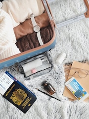 Maleta Rígida de Equipaje de Mano de Cabina bajo el Asiento EasyJet de 4 Ruedas ABS Azul de Flight Knight - Imagen 6 de 7