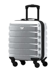 Flight Knight Silver EasyJet Underseat 4 Wheel ABS Hard Case Cabin Carry On Hand Luggage - Image 1 of 7