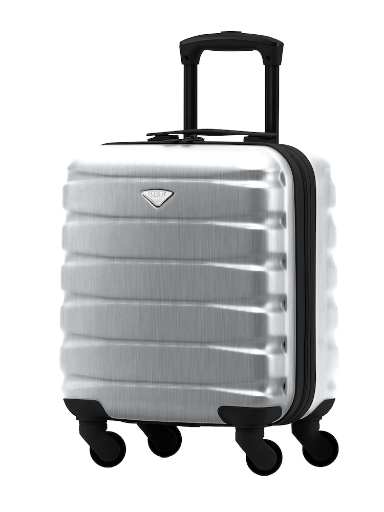 Flight Knight Silver EasyJet Underseat 4 Wheel ABS Hard Case Cabin Carry On Hand Luggage - Image 1 of 7