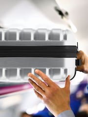 Flight Knight Silver EasyJet Underseat 4 Wheel ABS Hard Case Cabin Carry On Hand Luggage - Image 7 of 7
