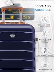 Flight Knight Easyjet Size Blue Hard Shell ABS Cabin Carry On Case Luggage - Image 4 of 7