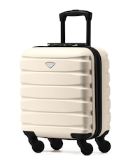 Flight Knight Cream EasyJet Underseat 4 Wheel ABS Hard Case Cabin Carry On Hand Luggage - Image 1 of 7