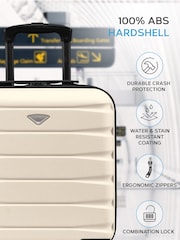 Flight Knight Cream EasyJet Underseat 4 Wheel ABS Hard Case Cabin Carry On Hand Luggage - Image 4 of 7
