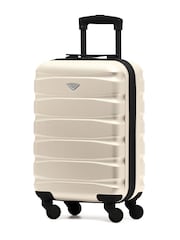 Flight Knight Easyjet Size Cream Hard Shell ABS Cabin Carry On Case Luggage - Image 1 of 7