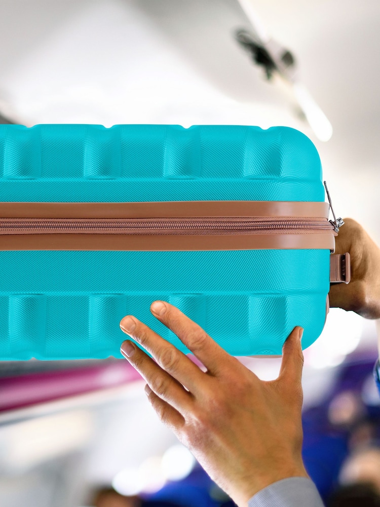 Flight Knight Easyjet Size Hard Shell ABS Cabin Carry On Case Blue Luggage - Image 7 of 7