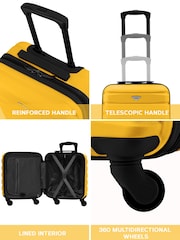 Flight Knight Yellow EasyJet Underseat 4 Wheel ABS Hard Case Cabin Carry On Hand Luggage - Image 5 of 7