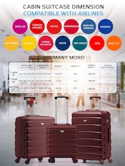Flight Knight Gold Large Check in Case EasyJet Carry On Suitcases Set Of Two (Underseat & Overhead Bag Sizes) - Image 3 of 7