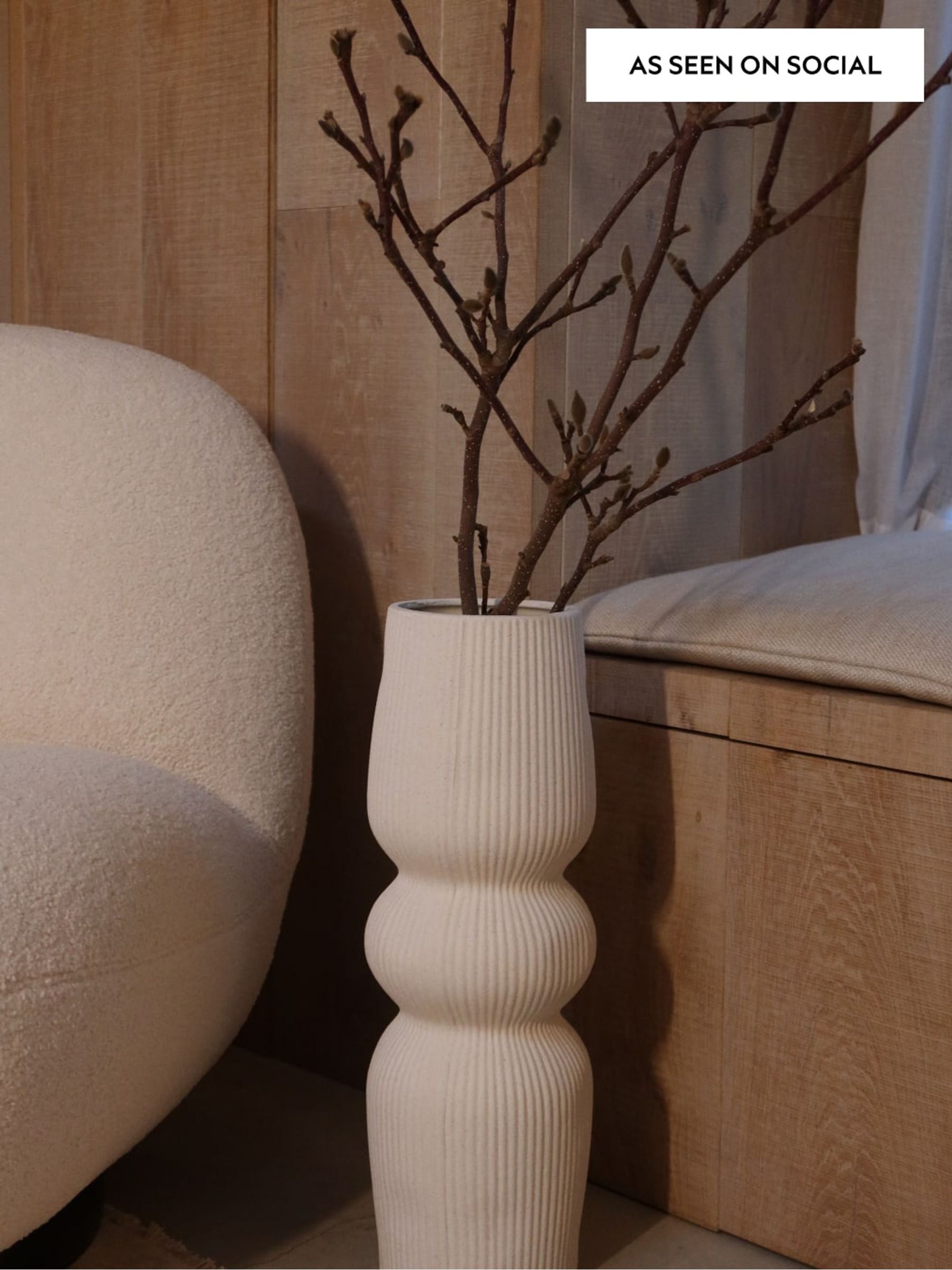 Buy Natural Textured Extra Large Vase from Next South Africa