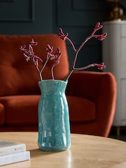 Blue Organic Shaped Vase - Image 1 of 4