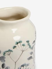 White/Blue Isla Floral Vase - Image 4 of 4