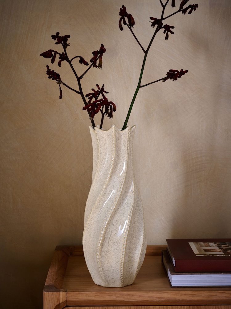 Natural Organic Reactive Glaze Vase - Image 1 of 3