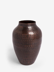 Bronze Metal Etched Vase - Image 3 of 4