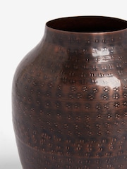Bronze Metal Etched Vase - Image 4 of 4