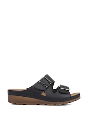 Pavers Black Pavers Adjustable Black Mule Sandals - Image 2 of 6