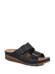 Pavers Black Pavers Adjustable Black Mule Sandals - Image 4 of 6