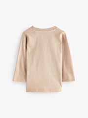 Neutral 100% Cotton Mickey Mouse Long Sleeve T-Shirt (3mths-8yrs) - Image 2 of 5