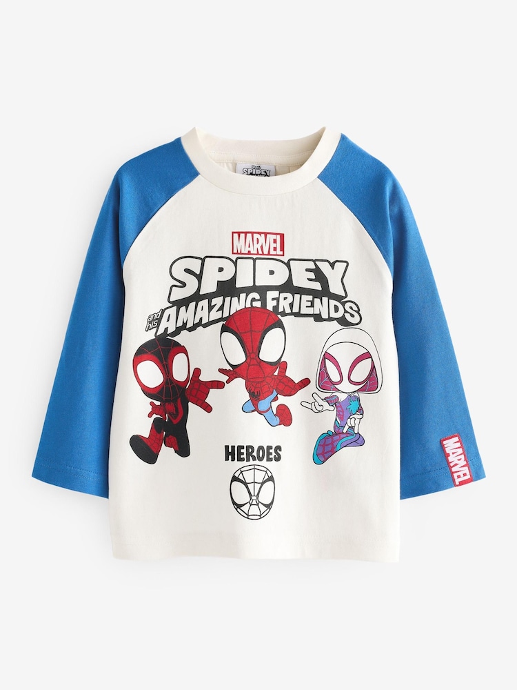 White Spider-Man 100% Cotton T-Shirt (3mths-8yrs) - Image 1 of 4 White Spider-Man 100% Cotton T-Shirt (3mths-8yrs) - Image 1 of 4