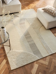 Natural Archie Geometric Rug - Image 1 of 5
