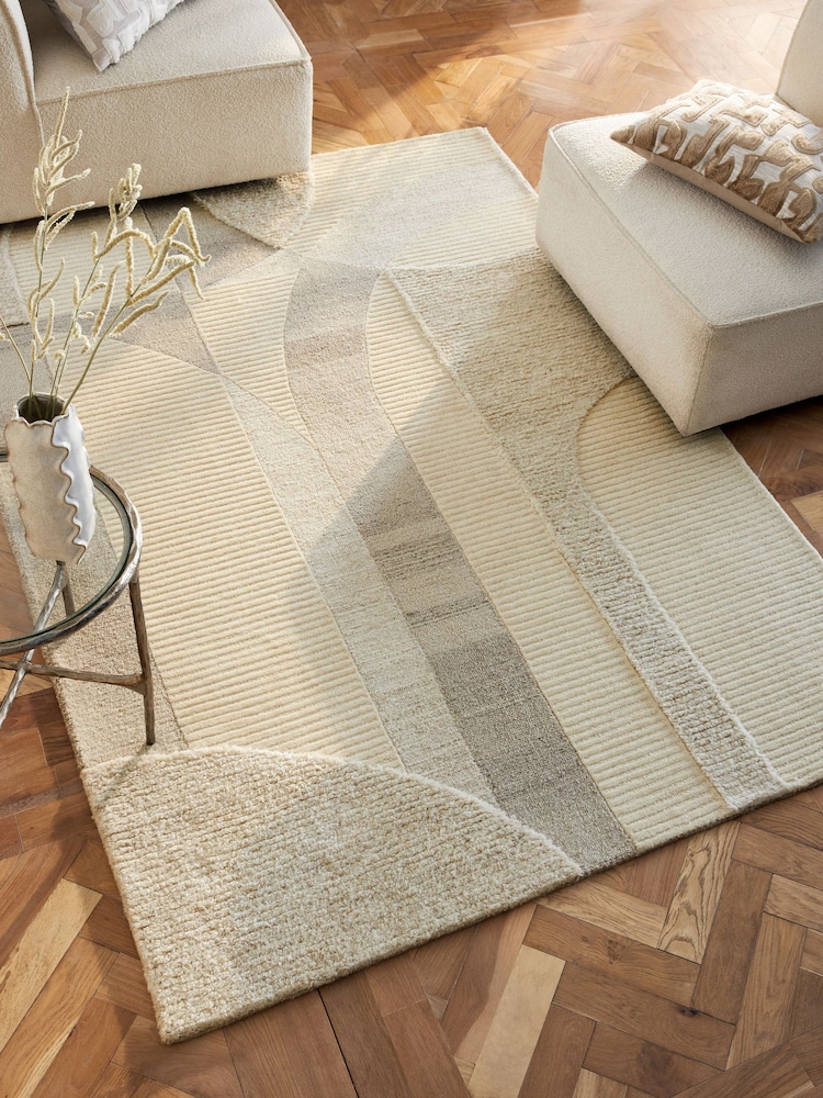 Natural Archie Geometric Rug - Image 1 of 5