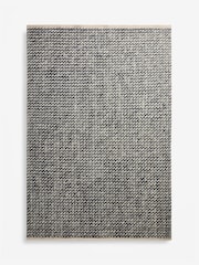 Charcoal Grey Knit Effect Rug - Image 6 of 6