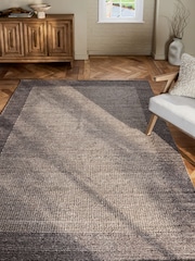 Grey Elea Border Rug - Image 1 of 5