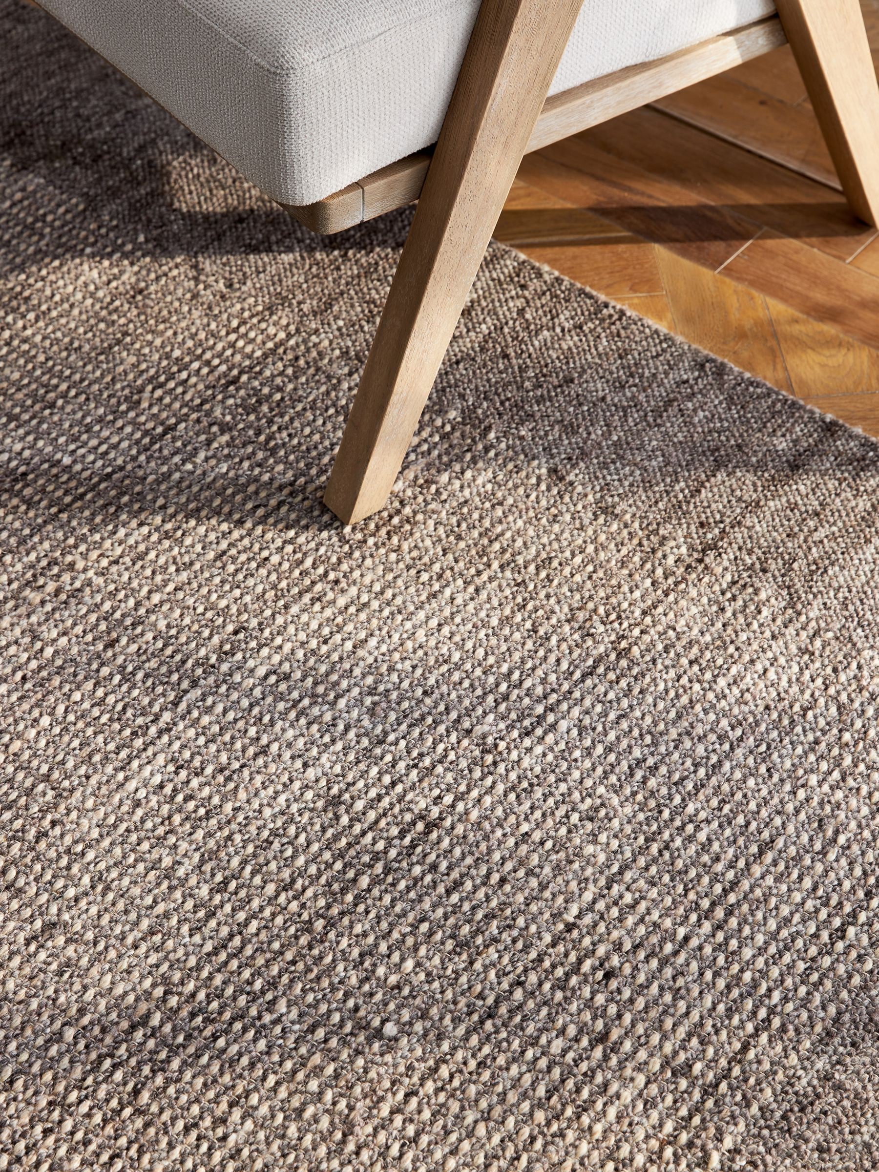 Frame Elegance Wool Rug 120×160 cm Frame Blue/Silver Ultimate