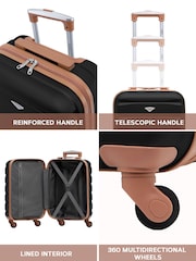 Flight Knight Easyjet Size Black Hard Shell ABS Cabin Carry On Case Luggage - Image 5 of 7