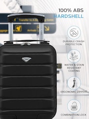 Flight Knight Ryan Air Cary On Black Suitcases Set Of Two  (Free & Priorty Bag Sizes) - Image 4 of 7