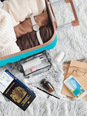 Flight Knight Blue Hard Case Large Check-In Suitcases And Cabin Case Set Of 3 - Image 6 of 7