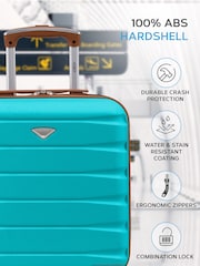 Flight Knight Blue EasyJet Underseat 4 Wheel ABS Hard Case Cabin Carry On Hand Luggage - Image 4 of 7