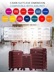 Flight Knight Ryan Air Cary On Suitcases Set Of Two  (Free & Priorty Bag Sizes) - Image 3 of 7