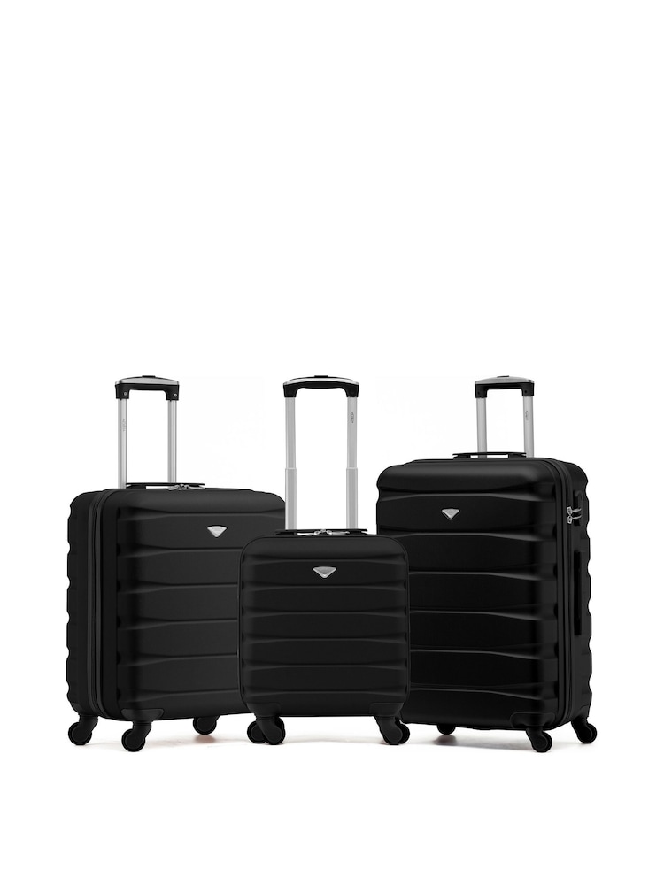 Flight Knight Gold Large Check in Case EasyJet Carry On Suitcases Set Of Two (Underseat & Overhead Bag Sizes) - Image 1 of 7