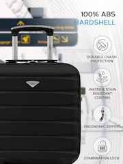 Flight Knight Gold Large Check in Case EasyJet Carry On Suitcases Set Of Two (Underseat & Overhead Bag Sizes) - Image 4 of 7