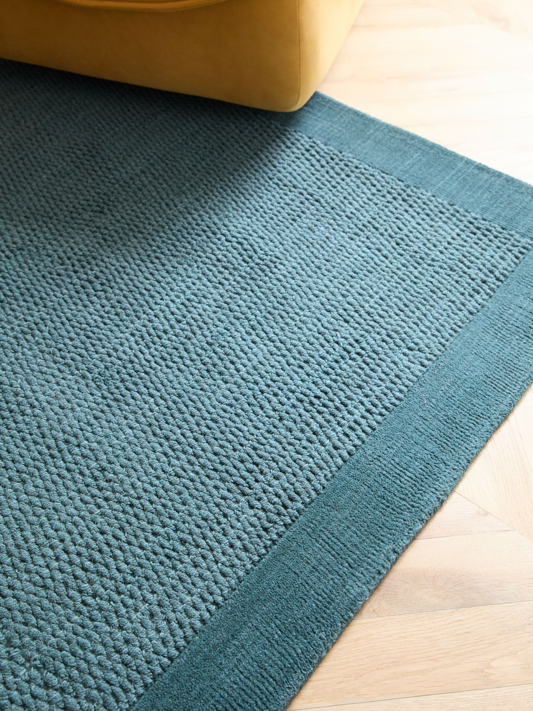 Buy Teal Blue Border Rug from the Next UK online shop