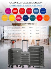 Flight Knight Ryan Air Cary On Suitcases Set Of Two  (Free & Priorty Bag Sizes) - Image 3 of 7