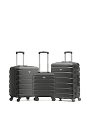 Flight Knight Gold Large Check in Case EasyJet Carry On Suitcases Set Of Two (Underseat & Overhead Bag Sizes) - Image 1 of 7