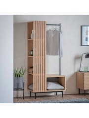 Gallery Home Oak Okayama Open Wardrobe - Image 1 of 10
