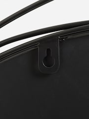 Black Extra Large Contemporary Round 120cm Wall Mirror - Image 5 of 5