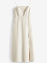 Nobodys Child Cream Stripe Maddy Midi Dress - Image 6 of 6