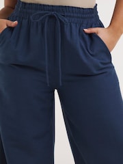 Simply Be Blue Linen Mix Wide Leg Trousers - Image 4 of 4