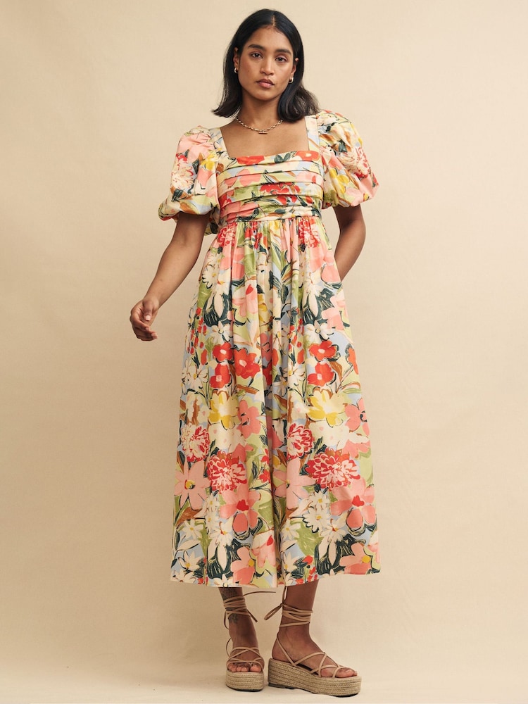 Nobody's Child Multi Nova Mykonos Bloom Midi Dress - Image 1 of 6