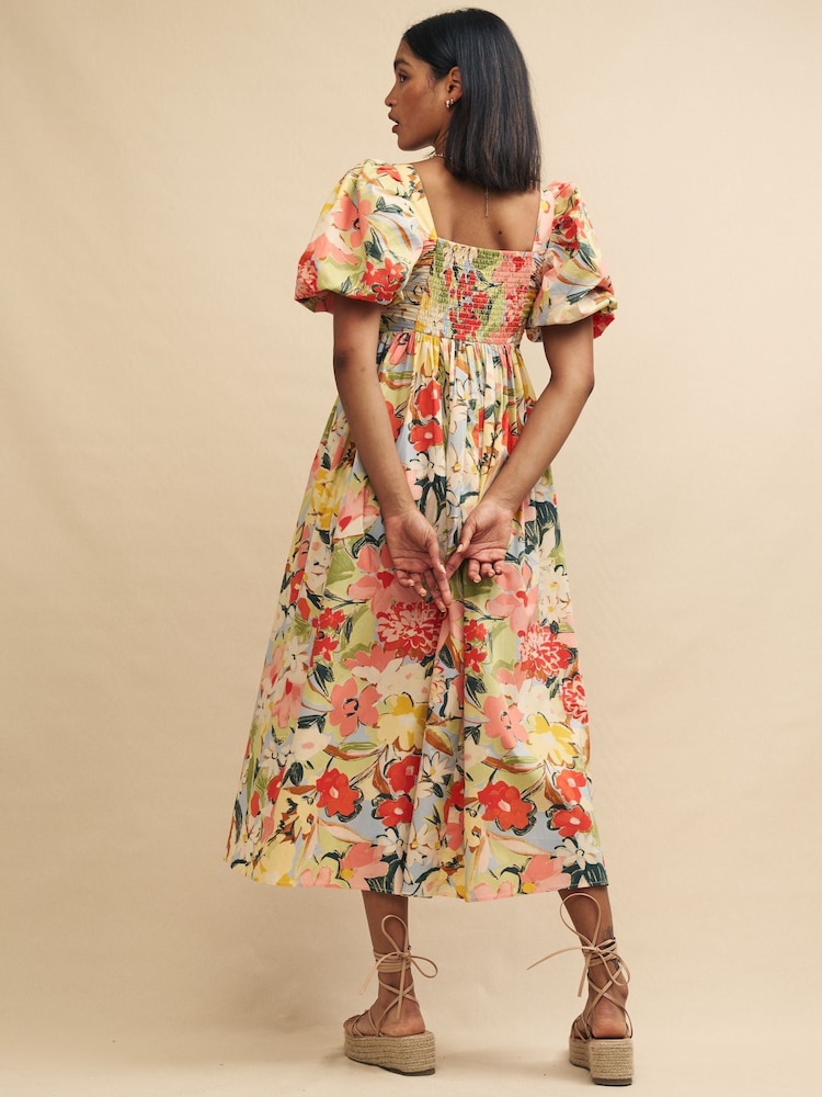 Nobody's Child Multi Nova Mykonos Bloom Midi Dress - Image 2 of 6