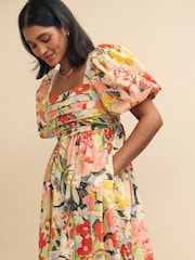 Nobody's Child Multi Nova Mykonos Bloom Midi Dress - Image 4 of 6