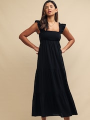 Nobodys Child Black Maya Midaxi Dress - Image 1 of 6