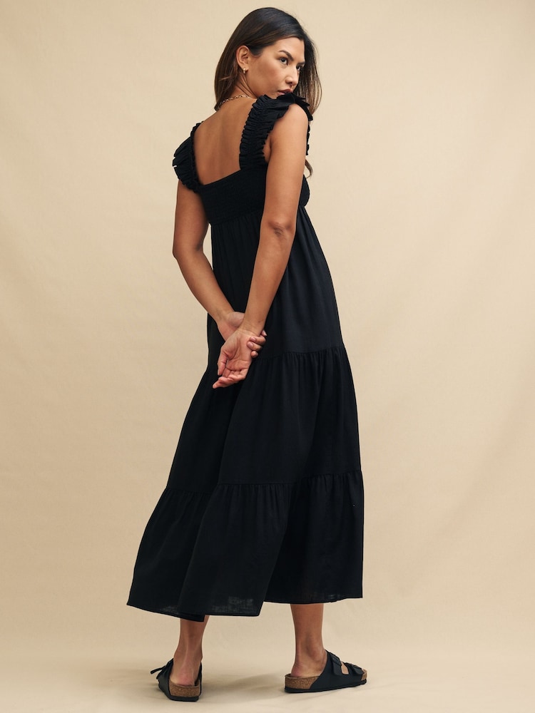 Nobodys Child Black Maya Midaxi Dress - Image 2 of 6