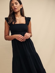 Nobodys Child Black Maya Midaxi Dress - Image 3 of 6