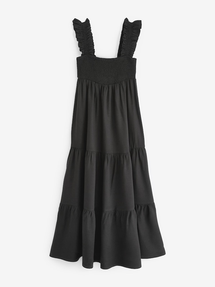 Nobodys Child Black Maya Midaxi Dress - Image 6 of 6