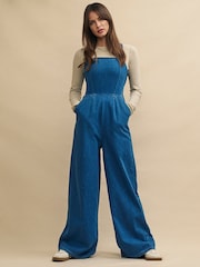 Nobody's Child Blue Denim Maisie Jumpsuit - Image 2 of 5