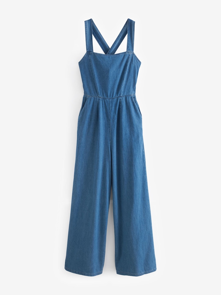 Nobody's Child Blue Denim Maisie Jumpsuit - Image 5 of 5